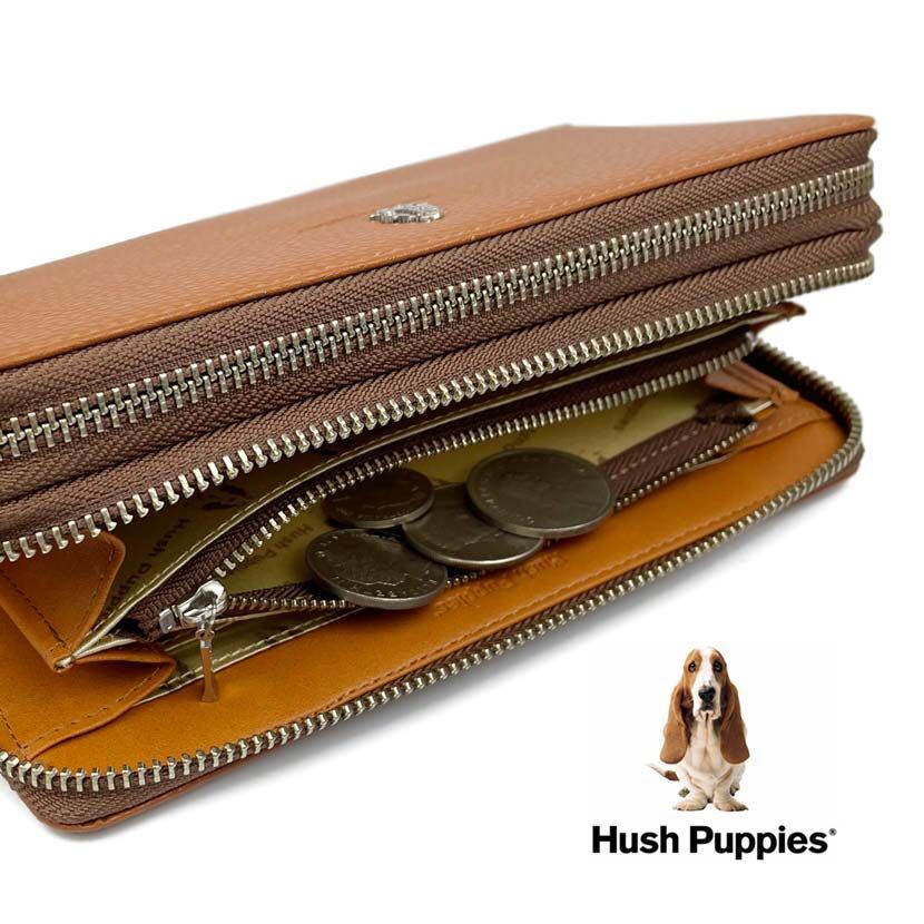 全6色　Hush Puppies ハッシュパピー リアルレザー ダブル ラウンドファスナー 長財布_画像7