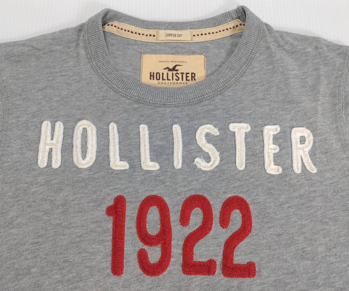 【USED】HOLLISTER S/S T-SHIRTS Ssize 4pc California ホリスター Tシャツ ビンテージ加工 刺繍 ワッペン アップリケ_画像2