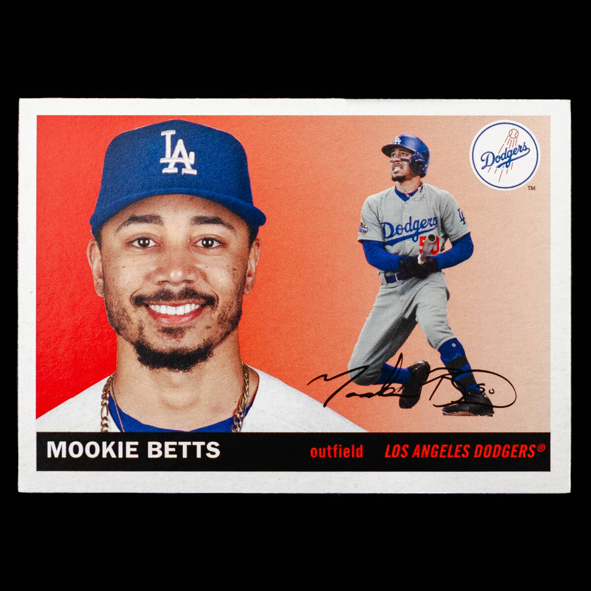 ムーキー・ベッツ 2020 Topps ベースカード No.27 Mookie Bettsの画像1