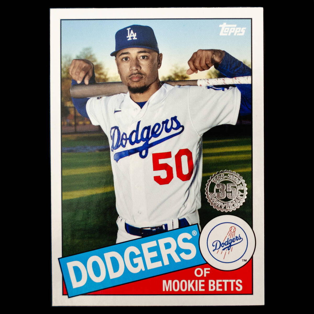 ムーキー・ベッツ 2020 Topps ベースカード No.85TB-22 Mookie Betts_画像1