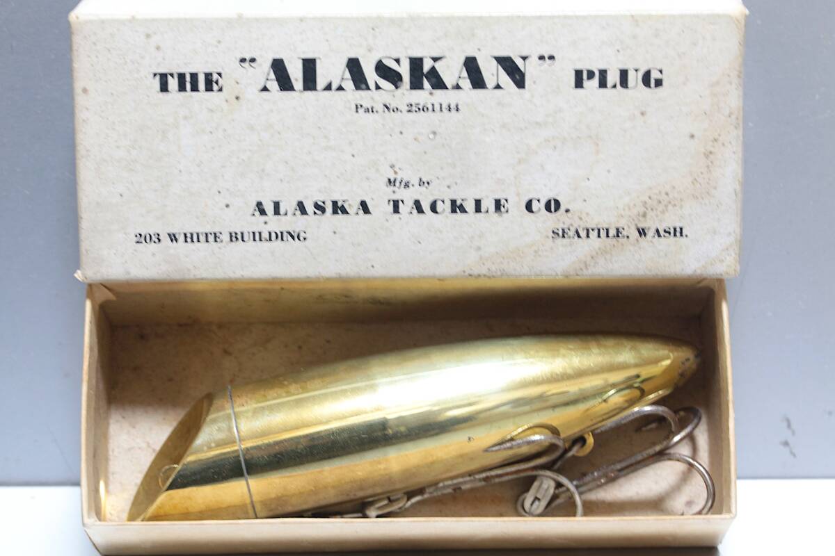 出品翌日終了 希少 Alaska Tackle Co. Alaskan Plug アラスカタックル アラスカンプラグ メタルフローティングルアー シェイクスピア の画像1