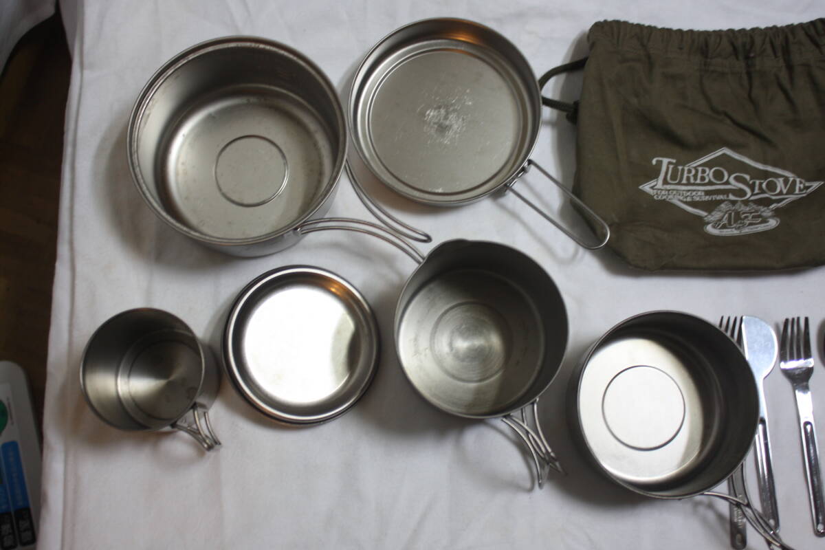 TURBO STOVE アウトドア用セット　MSR TITANIUM A&F COUNTRY ALL TITANIUM 　中古_画像5