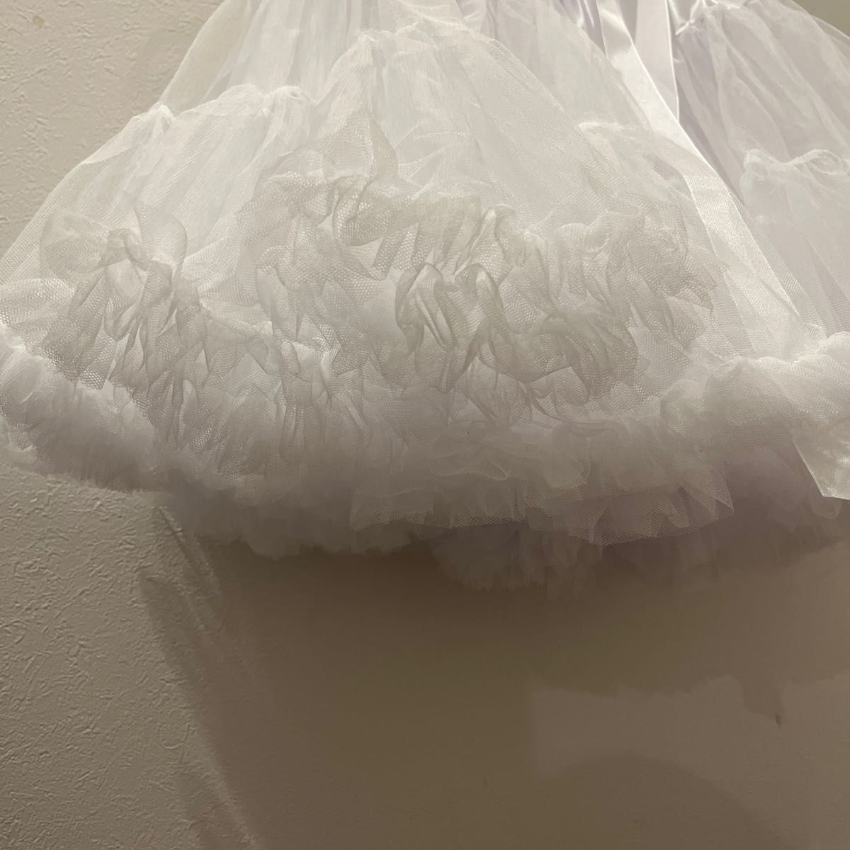 パニエ スカート ロリータ コスプレ 衣装 バレエ リボン付き ボリューム 白 ふわふわ 45cm