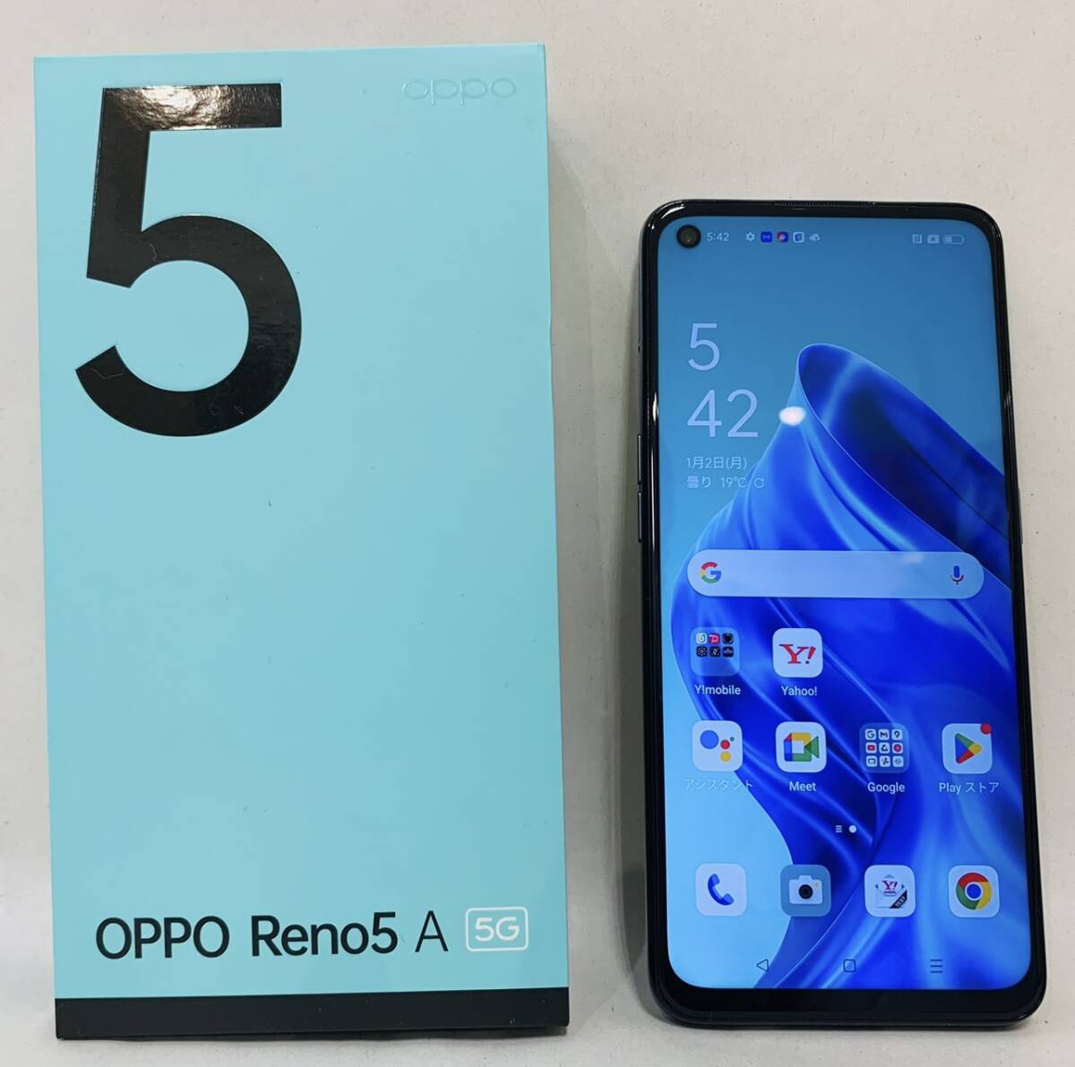 【MSO-5182IR】OPPO Reno5A A10OP 128GB ブラック IMEI:861372051067453 判定〇 箱あり 中古品 付属品なし スマホ androidの画像1