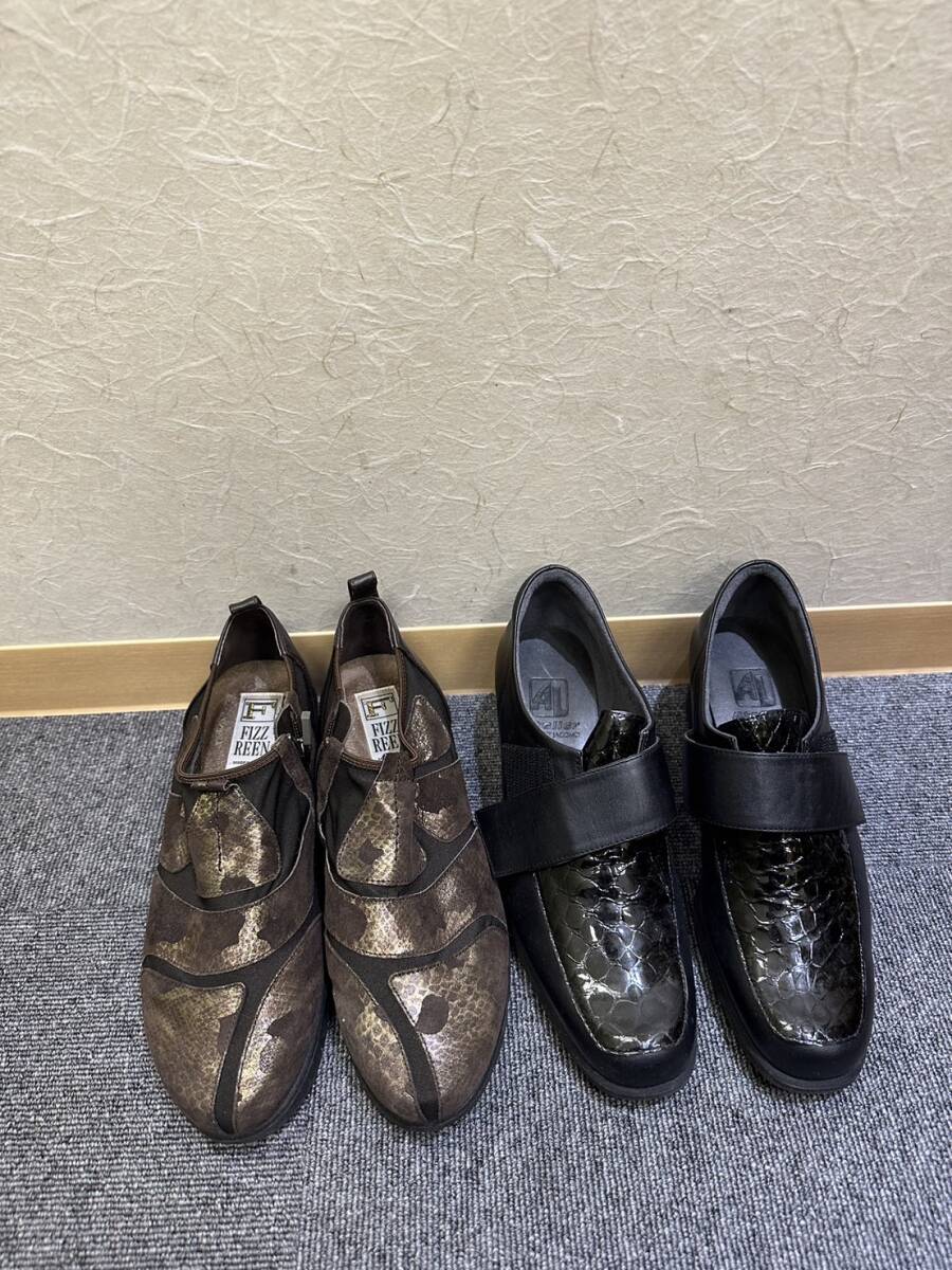 【EKA-11.1AT】1円スタート 靴まとめ 中古品 長期保管品 サイズ色々 パンプス サンダル 長靴 ブーツ レッド ブラック ブラウン レディース の画像4