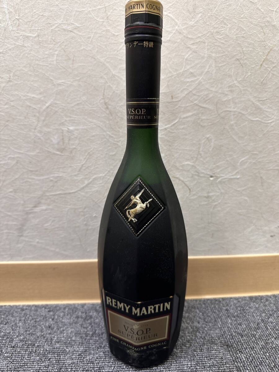 【EKA-8212OH】1円スタート REMY MARTIN V.S.O.P SUPERIUR レミーマルタン ブランデー 長期保管品 スリム グリーン 700ml 40% 洋酒 古酒_画像5