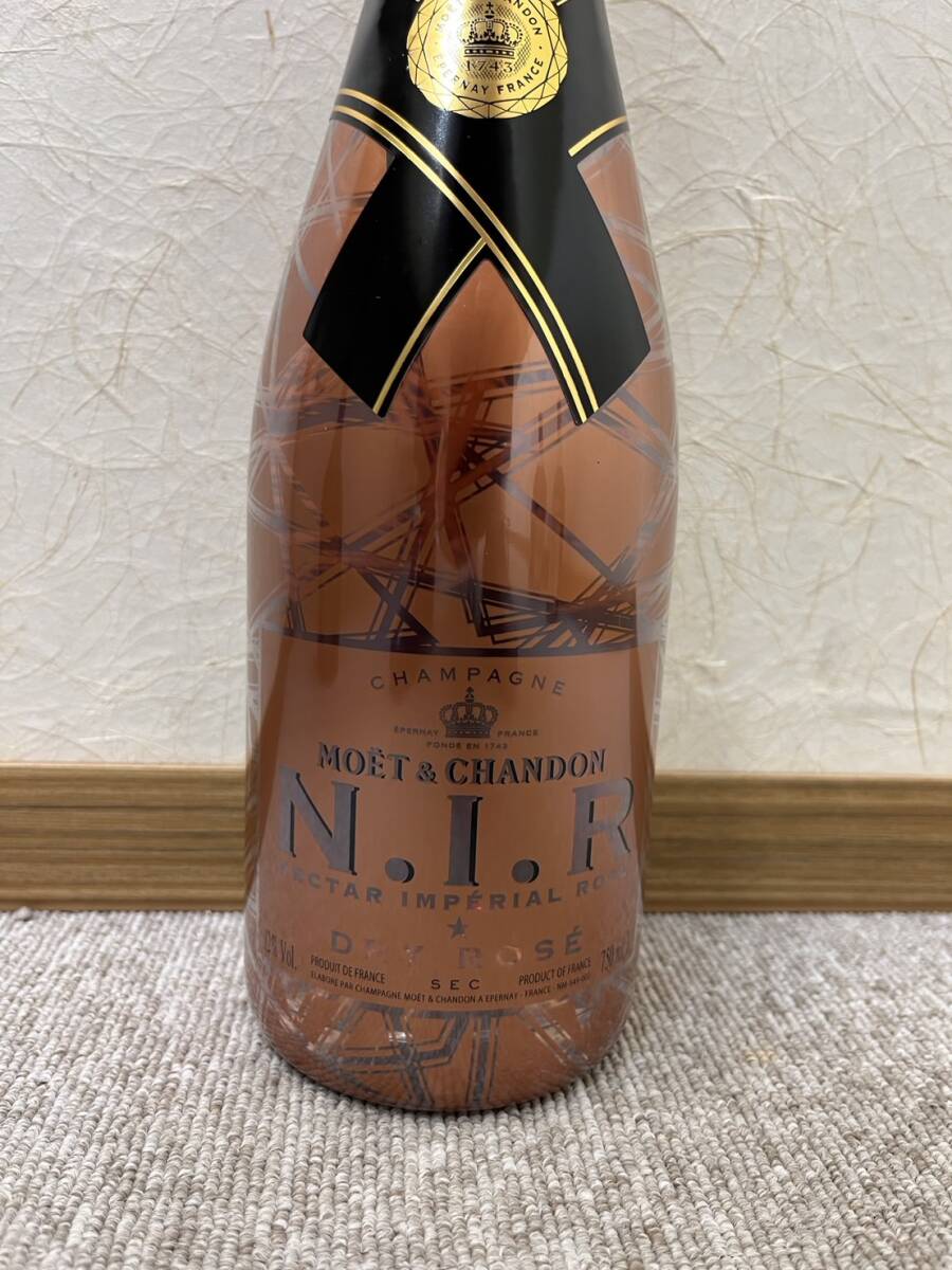 【RSA-3111】 【1円～】 モエ・エ・シャンドン シャンパン N.I.R ネクターアンぺリアル 750ml 12度 国外酒 未開栓_画像2