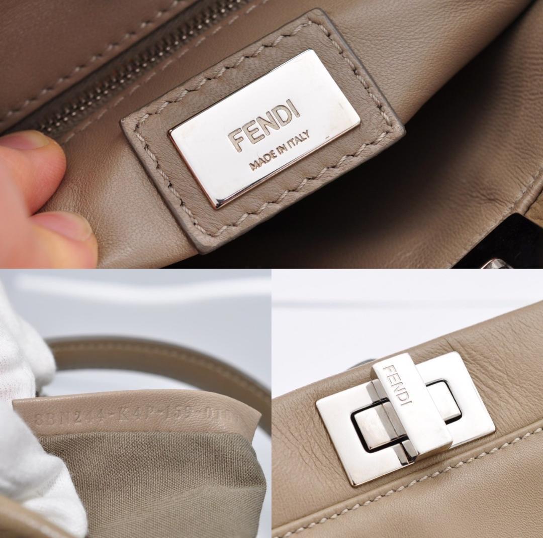 Fendi フェンディ 【極美品】 ピーカブーミニ ベージュ Fendi フェンディ 【極美品】 ピーカブーミニ ベージュ
