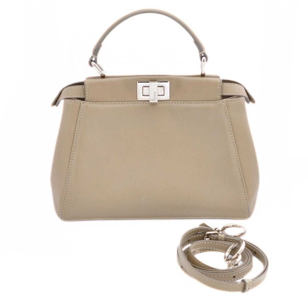 Fendi フェンディ 【極美品】 ピーカブーミニ ベージュ Fendi フェンディ 【極美品】 ピーカブーミニ ベージュ