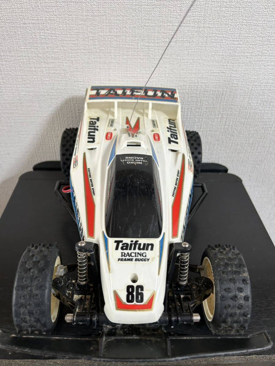 24041702 ニッコーラジオコントロール フレームバギー タイフーン NIKKO ラジコン 当時物 TAIFUN AERODYNAMIC 動作未確認の画像2