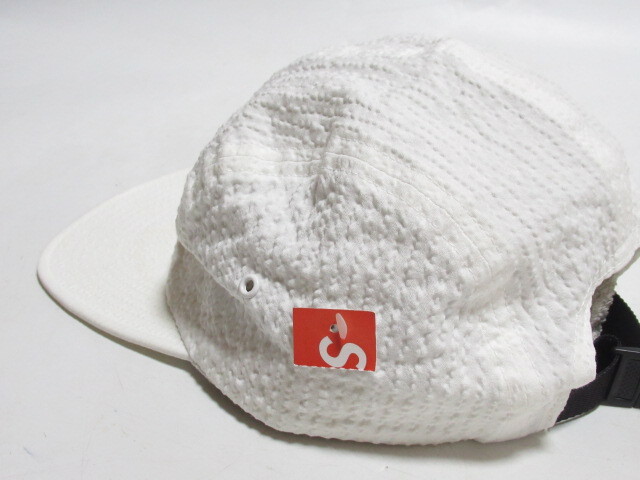 [ap2 HN8656] Supreme シュプリーム 17SS Tonal Seersucker Camp Cap ホワイト FREE シアサッカー キャンプ キャップ の画像4