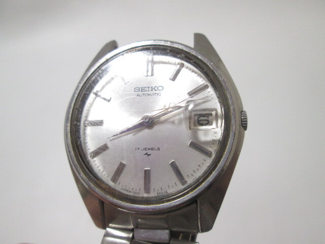 [ap2 BY8761] SEIKO セイコー AUTOMATIC 自動巻き 7005-8000 17石 腕時計 【稼働品】の画像6