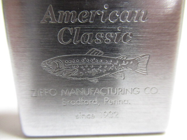 [ap2 BY8713] ZIPPO ジッポー 99年製 American Classic アメリカンクラシック トラウト オイルライター _画像2