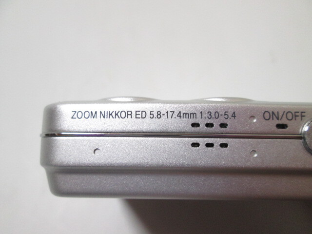 [ap1 HN8561] Nikon ニコン COOLPIX S1 コンパクトデジタルカメラ デジカメ  バッテリー付き【動作未確認】の画像5