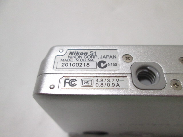 [ap1 HN8561] Nikon ニコン COOLPIX S1 コンパクトデジタルカメラ デジカメ  バッテリー付き【動作未確認】の画像7