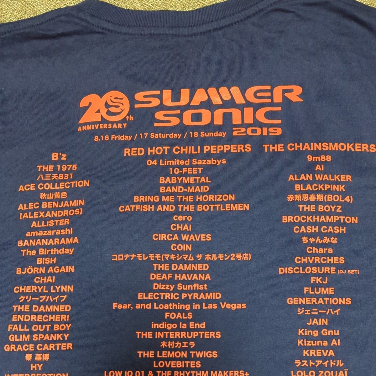 summer sonic 2019 20th記念Tシャツ ネイビー Lサイズ