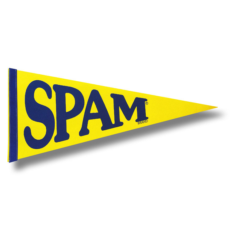 SPAM スパム ペナント H32×W72cm_画像1
