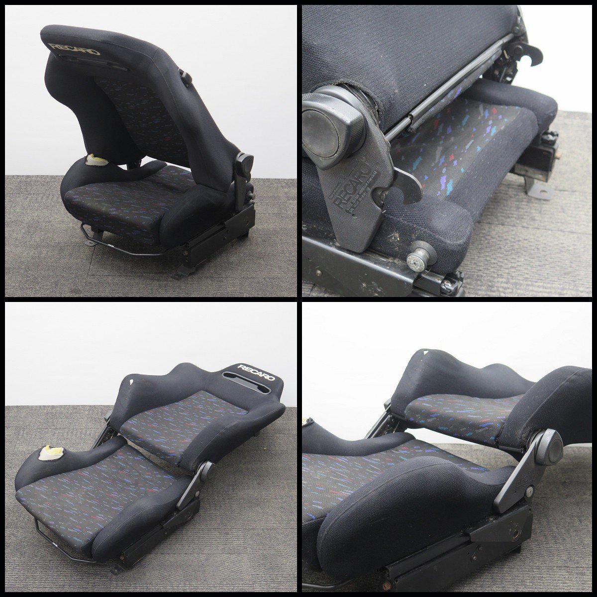 △B) RECARO/レカロ セミバケットシート ルマンカラー SR-3? フレーム付き(R) フロントシート/SRシリーズ/両側ダイヤル式/セミバケの画像8