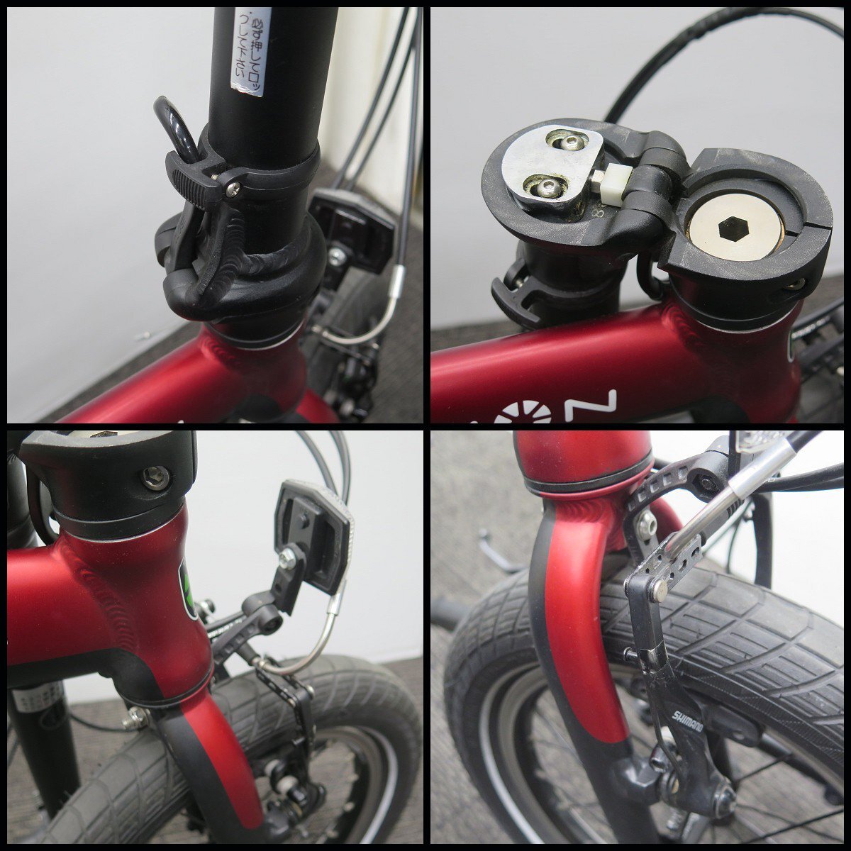 △美品! DAHON/ダホン 折りたたみ自転車 K3 3段変速 14インチ/小径車/ミニベロ/フォールディングバイク/街乗り/ケースリー_画像5