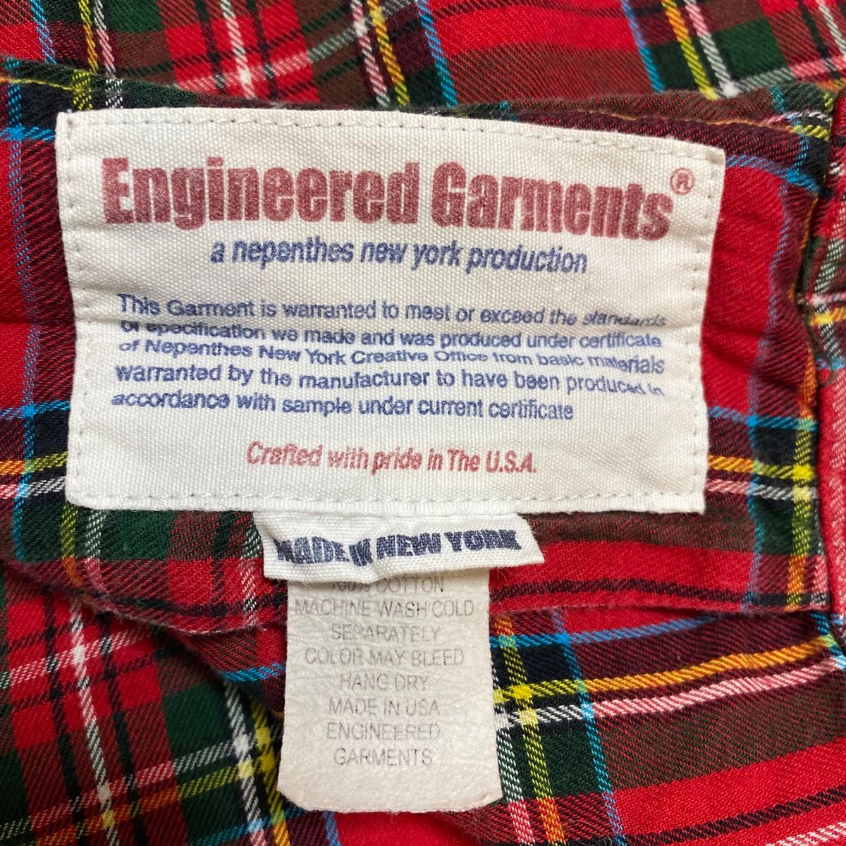 エンジニアードガーメンツ ENGINEERED GARMENTS シャツ USA製