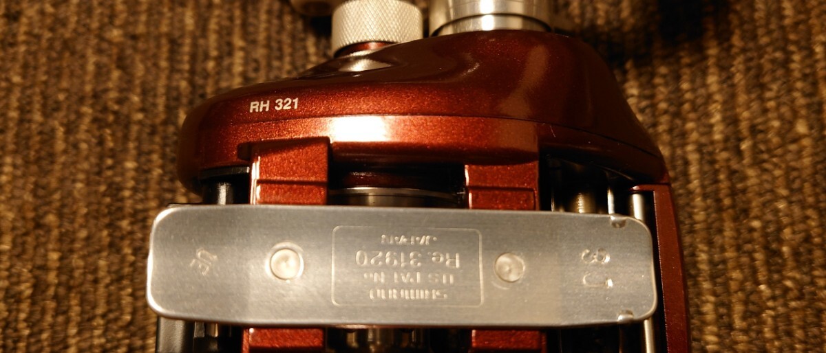 希少実釣未使用コレクション品 シマノ 92 バンタム スコーピオン メタニウム XT RH321 ライトハンドル 赤メタ 銀メタ 初代 夢屋 アンタレスの画像9