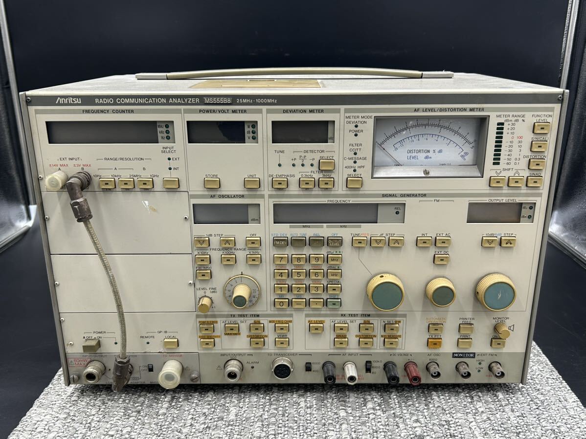 0246B[ Junk ]Anritsu Anne litsu radio communication hole riser MS555B8 25MHz-1000MHz