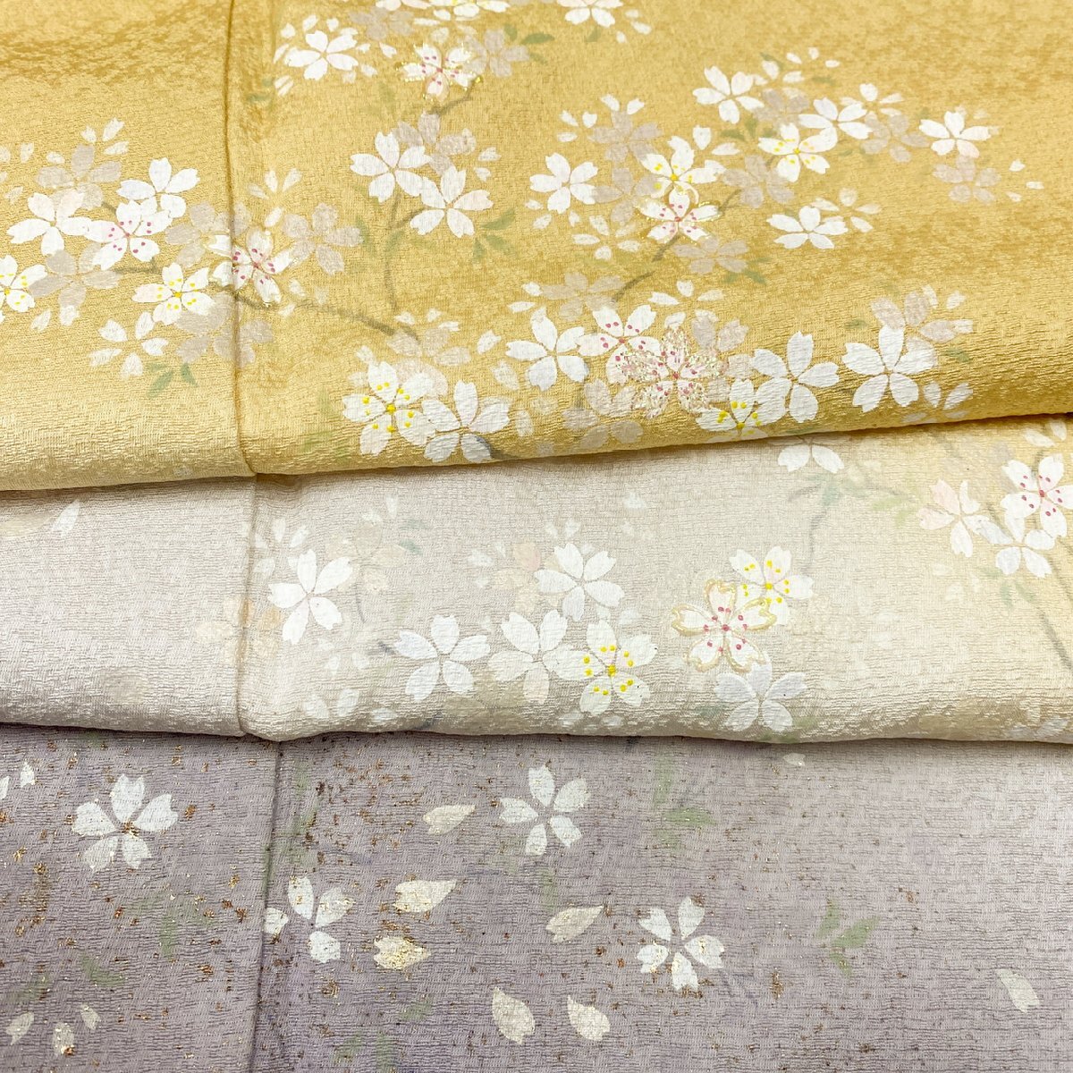 着物月花 金彩 ぼかし染 桜 訪問着 正絹 きものやまと ガード加工 ki1229の画像7