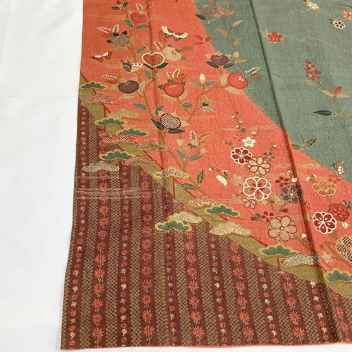 着物月花 品のある花 訪問着 正絹 ki1269の画像6