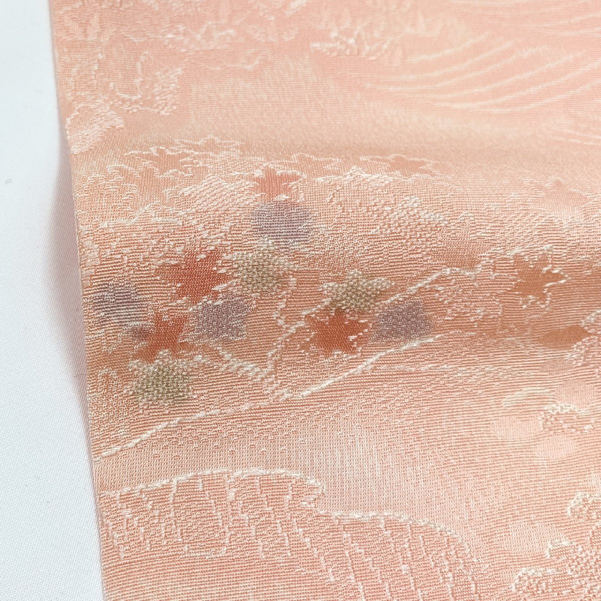 着物月花 地紋起こし 小紋 未使用品 正絹 紋意匠 一つ紋 縫紋 ki1282の画像7
