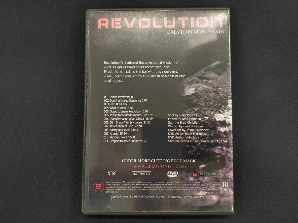 【D12】REVOLUTION　レボリューション　Kevin Parker　ケビン・パーカー　コイン　DVD　マジック　手品_画像2