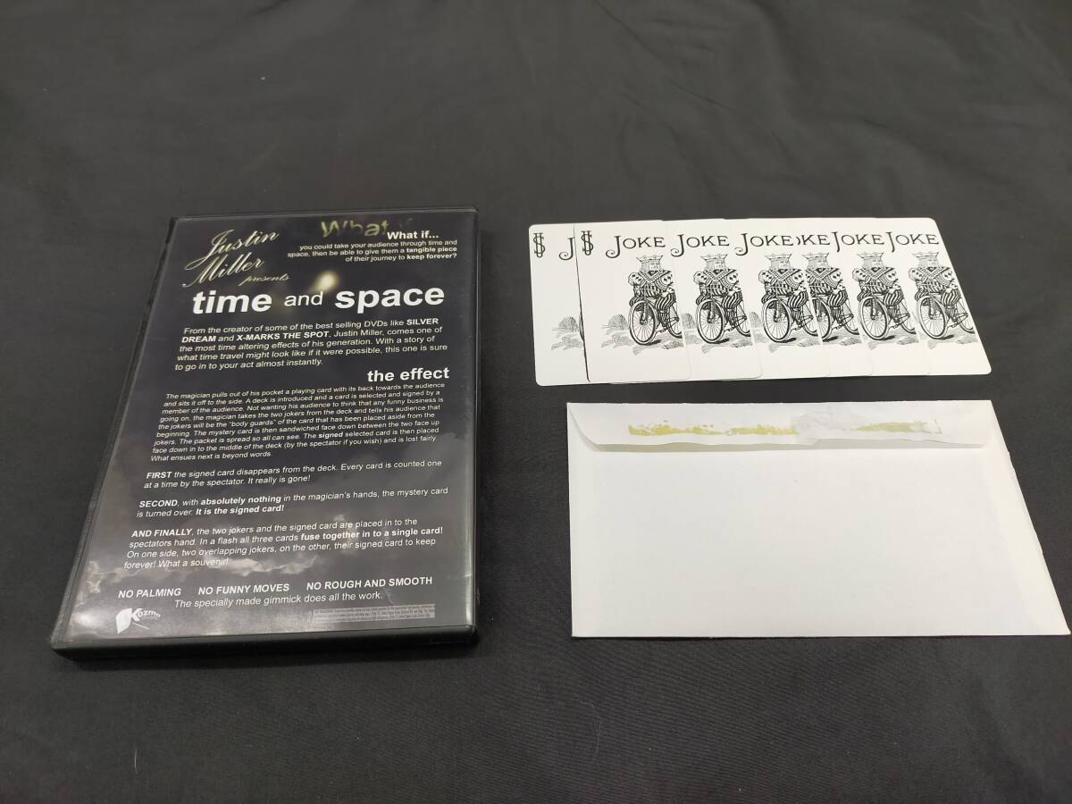 【D117】time and space　タイム＆スペース　Justin Miller　ジャスティン・ミラー　カード　DVD　ギミック　マジック　手品_画像2