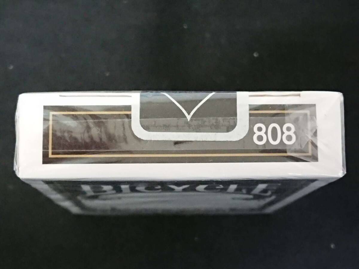 【G153】BICYCLE バイスクル RIDER BACK PLAYING CARDS 黒 808 未開封 カード ギミック デック トランプ マジック 手品の画像3