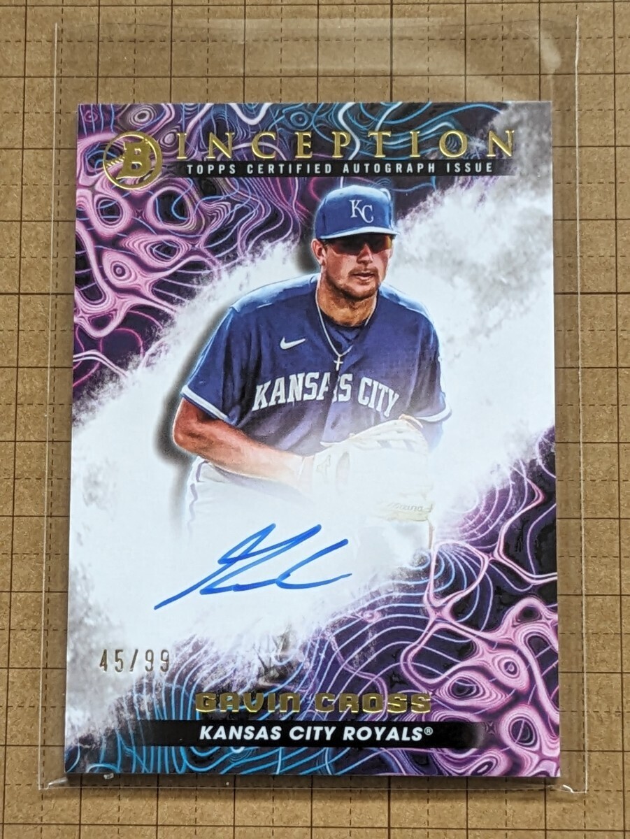 ギャビン・クロス【MLB 2023 TOPPS BOWMAN INCEPTION BASEBALL】GAVIN CROSS PPA-GC Primordial Prospects 直筆サインカード #/99の画像1