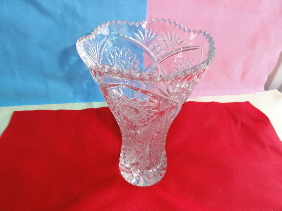 M-001　ガラス製　花瓶　中古品　美品_画像1
