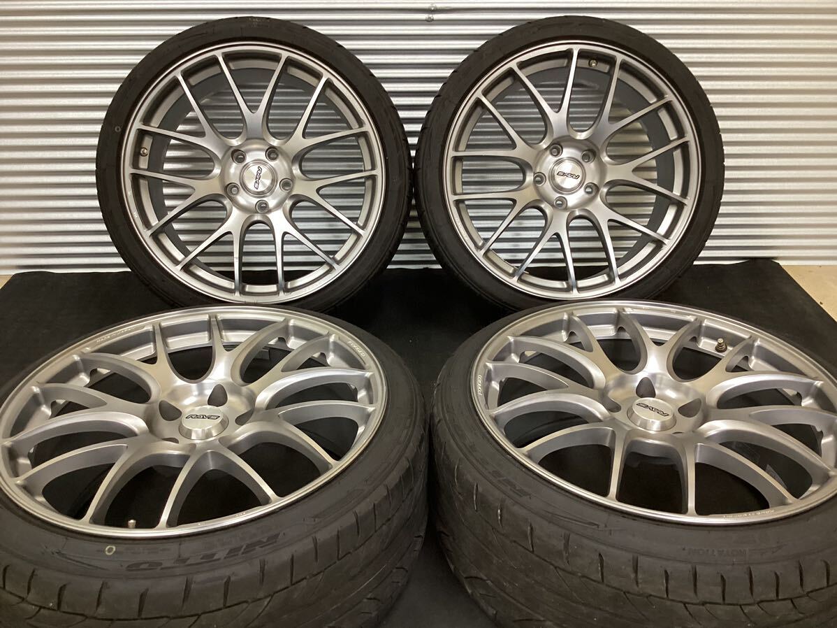 ■RAYS G27-PM LTD(FORGED)[19インチ 8.5/9.5J 5穴 PCD114.3 +45]■NITTO NT555G2[235/35R19]2018/2019年製4本セット■_画像1