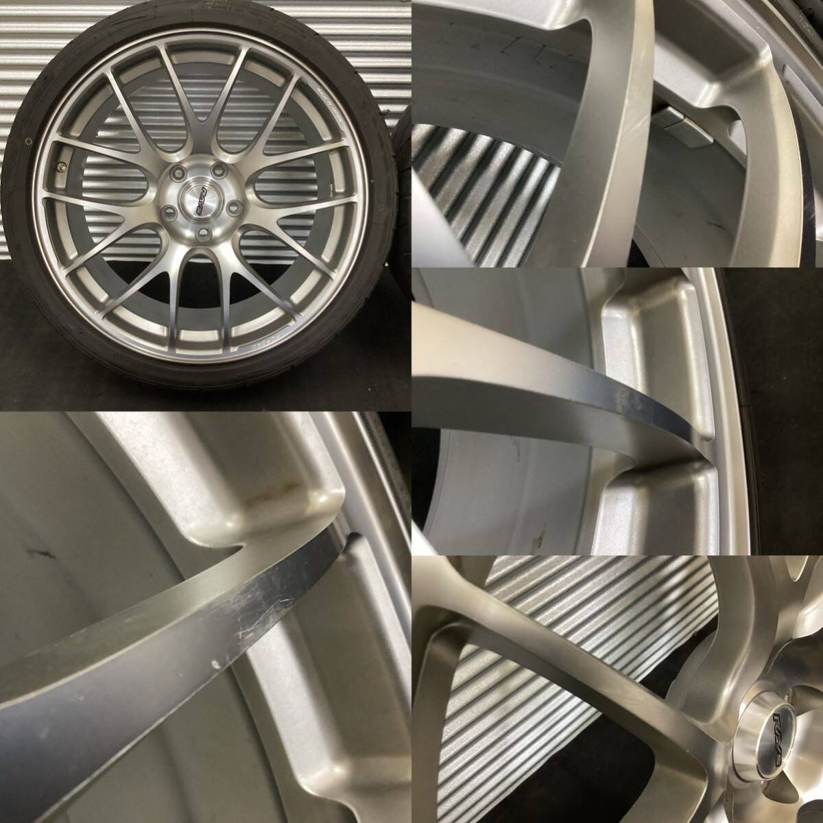 ■RAYS G27-PM LTD(FORGED)[19インチ 8.5/9.5J 5穴 PCD114.3 +45]■NITTO NT555G2[235/35R19]2018/2019年製4本セット■_画像2