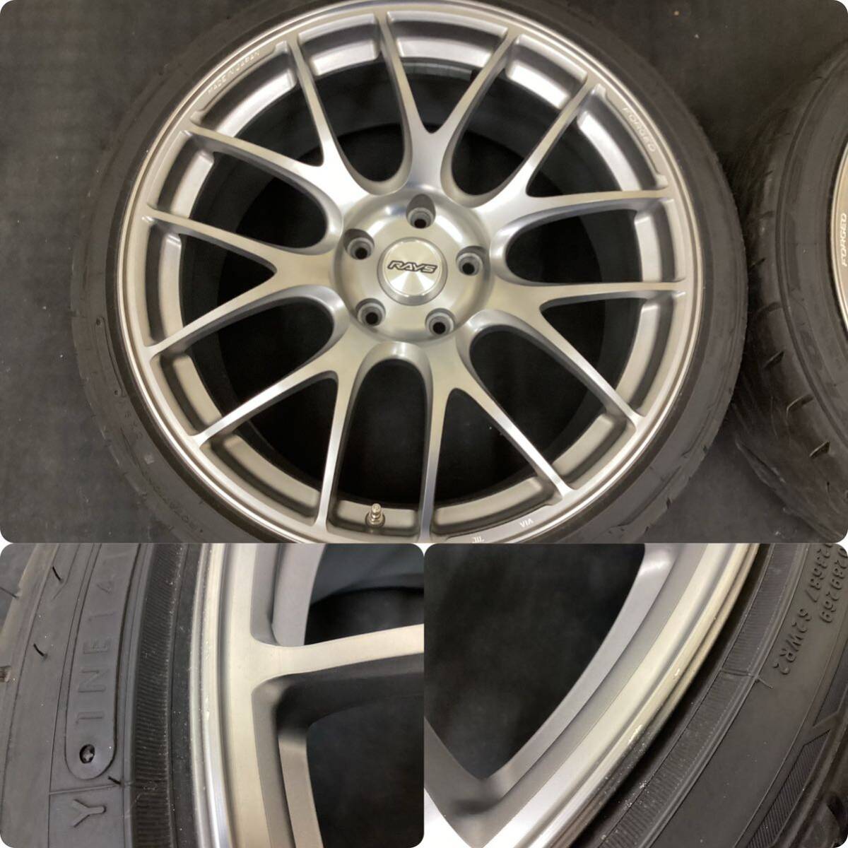 ■RAYS G27-PM LTD(FORGED)[19インチ 8.5/9.5J 5穴 PCD114.3 +45]■NITTO NT555G2[235/35R19]2018/2019年製4本セット■_画像4