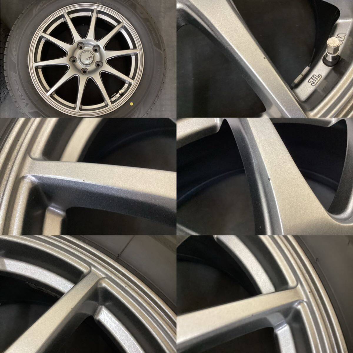 ■SPORT ABELIA[17インチ 7J 5穴 PCD114.3 +48]■BRIDGESTONE VRX3[215/60R17]2023年製スタッドレス4本セット■エスティマ CH-R_画像5