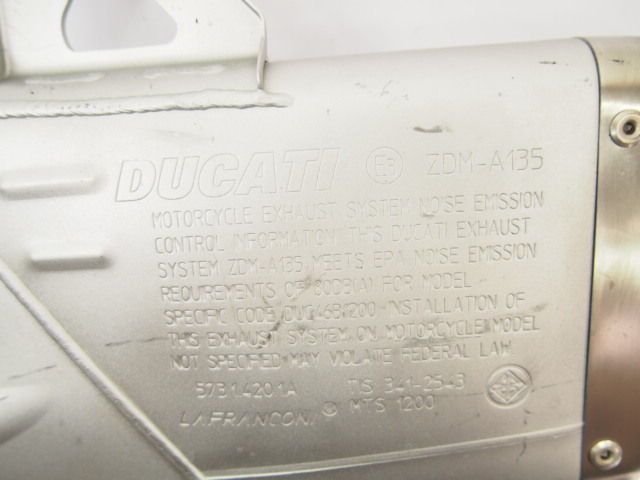ドゥカティDUCATI ムルティストラーダ1260純正マフラーのサイレンサー ZDM-A135刻印 MTS1260_画像4