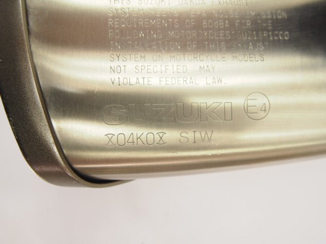 破損無GSX-S1000純正マフラーのサイレンサー GSXS1000 04K0刻印48K GT79Aの画像3