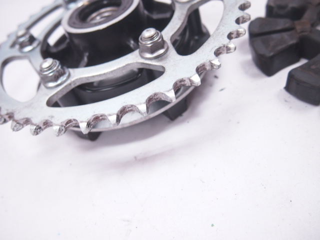 ニンジャ250/400純正リア ハブ 割れなしメンテ。41Tスプロケ付き。18年～