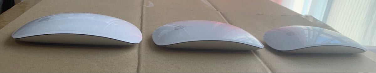 【Apple純正3個セット】 Magic Mouse2 A1657 充電式 Bluetoothワイヤレスマウス 動作確認済の画像4