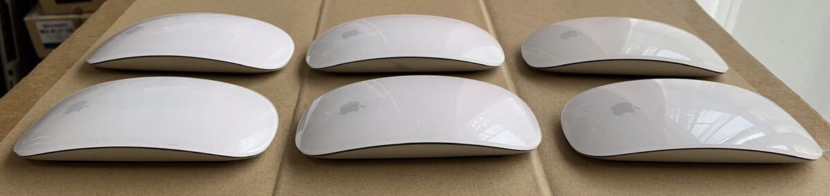 【Apple純正6個セット】 Magic Mouse A1296 電池式 Bluetoothワイヤレスマウス 動作確認済③の画像4