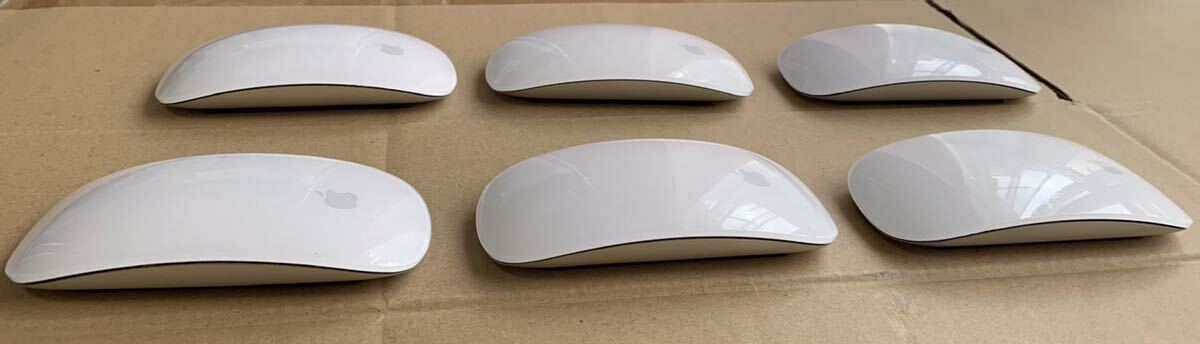 【Apple純正6個セット】 Magic Mouse A1296 電池式 Bluetoothワイヤレスマウス 動作確認済④の画像3