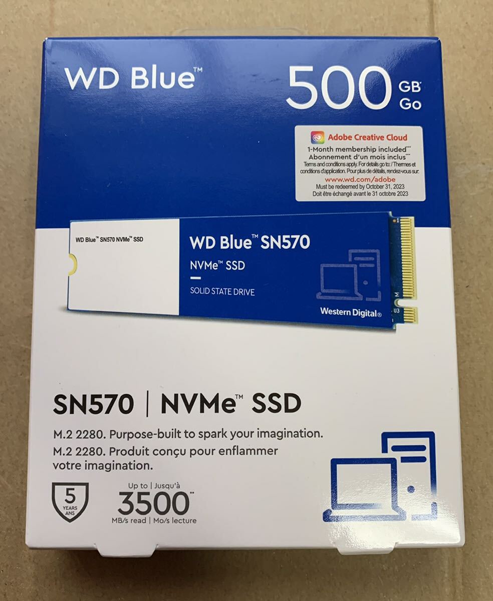【未開封品】WD Blue SN570 NVMe SSD 500GB WDS500G3B0C 送料無料_画像1
