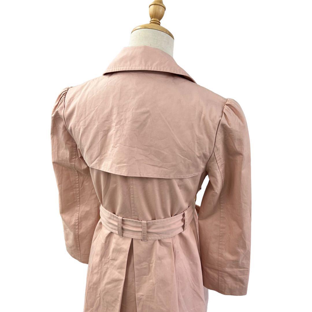 Chesty Chesty trench coat ribbon waist Mark biju- lady's 0 S size 