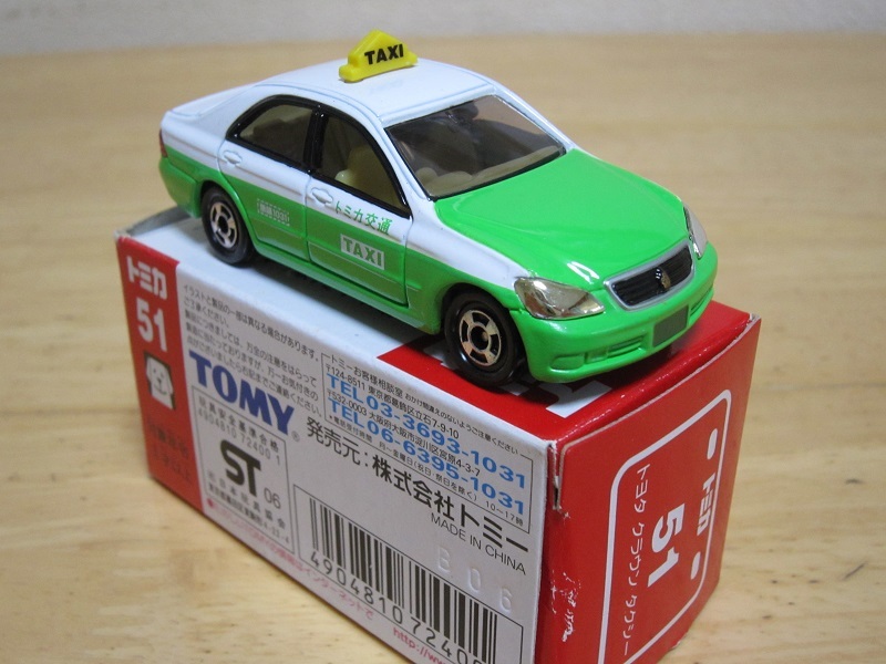 トミカ トヨタ ゼロクラウン タクシー 赤箱 中国製の画像4