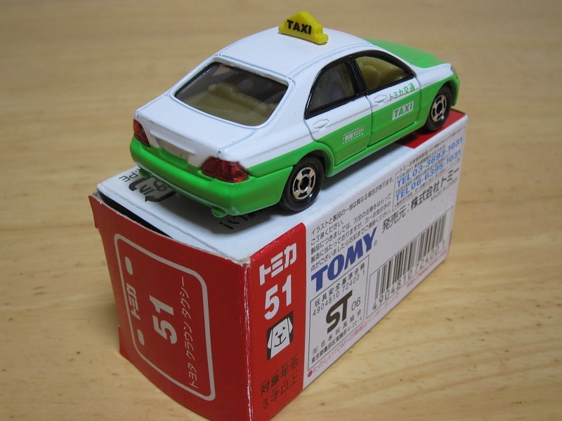 トミカ トヨタ ゼロクラウン タクシー 赤箱 中国製の画像5