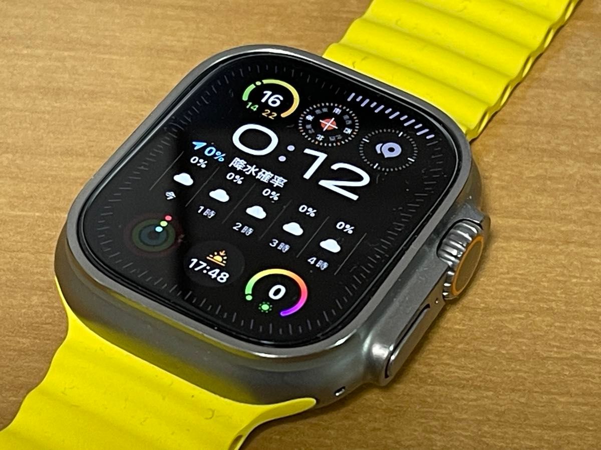 Apple Watch Ultra 本体　イエローオーシャンバンド