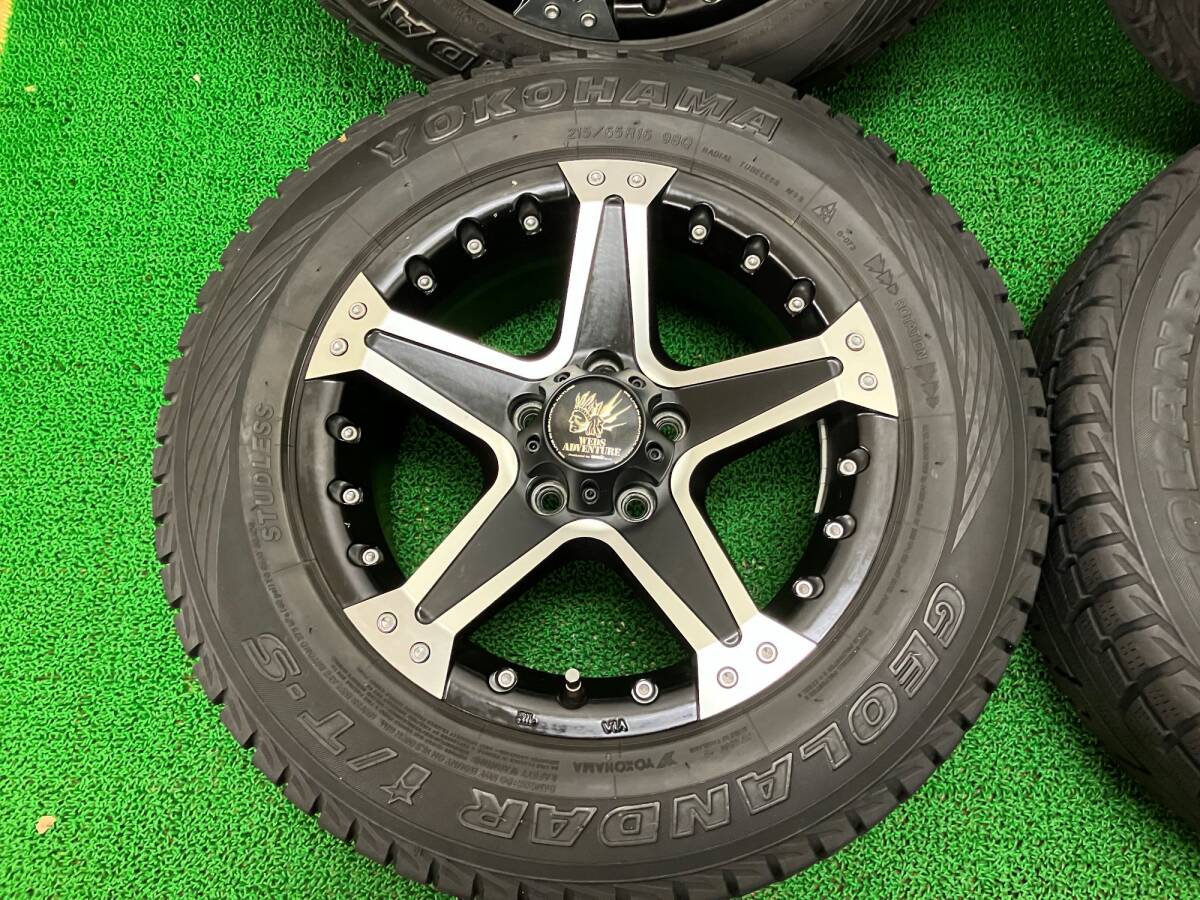 【広島発☆格安】215/65R16 Weds ADVENTURE 16×7J 5穴 PCD114.3 格安 売り切りの画像4